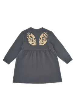 Abito grigio con stampa dorata Pitt Kids PT-K-8021