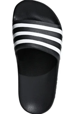 Adidas Adilette Aqua K Schwarze Gummipantoffeln