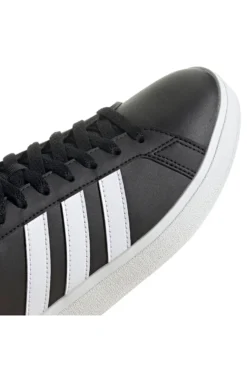 Adidas Grand Court Base 2 Schwarze Sneaker mit weißen 3-Streifen