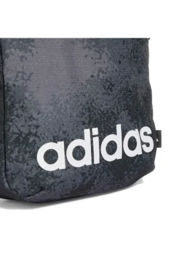 Adidas LIN G ORG Schultertasche mit Washed-Effekt, schwarz