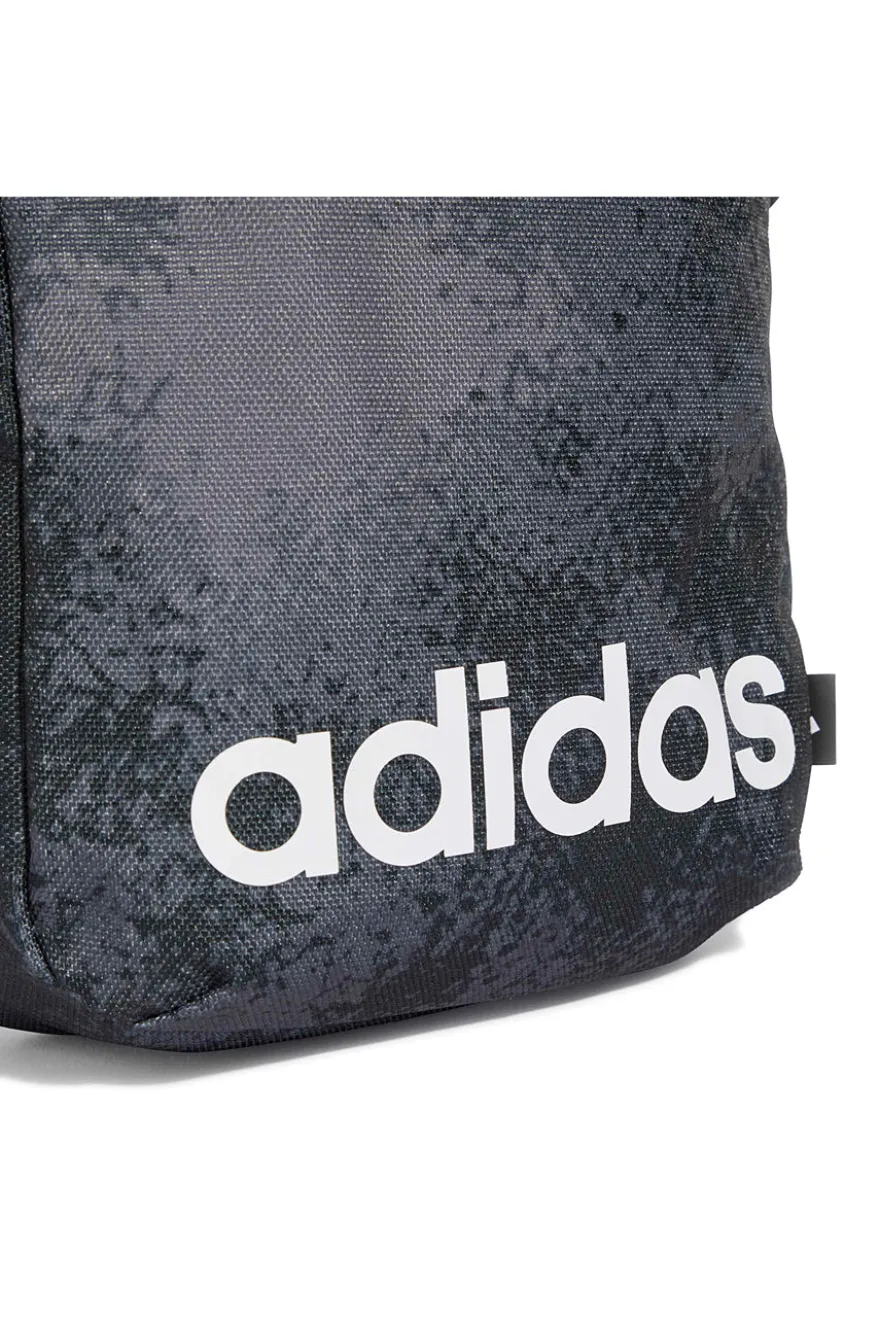 Adidas LIN G ORG Schultertasche mit Washed-Effekt, schwarz