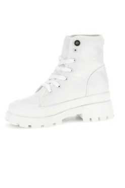 Anfibi bianchi platform tomaia ricamata Freddy S2617FY7691