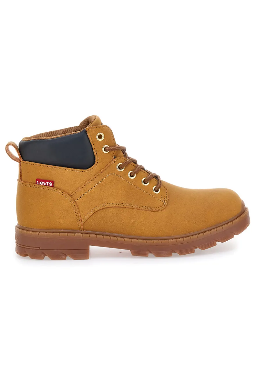 Anfibi cammello con collarino imbottito Levi's VFOR0143S