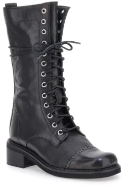 Anfibi Neri con Cerniera Pittarello Must Have 100 da Donna