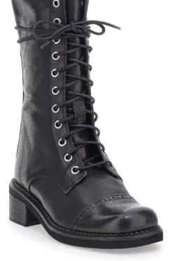 Anfibi Neri con Cerniera Pittarello Must Have 100 da Donna