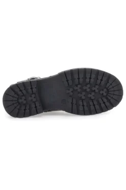 Anfibi neri con fibbie decorative e stella Pitt Kids SKBS1033