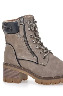 Anfibi taupe con doppia zip e interno caldo Altemberg 7
