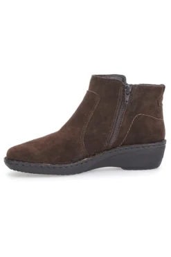 Ankle Boots in Vera Pelle Scamosciata Pittarello 291002 Ebony
