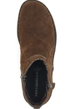 Ankle Boots in Vera Pelle Scamosciata Pittarello 291002 Ebony