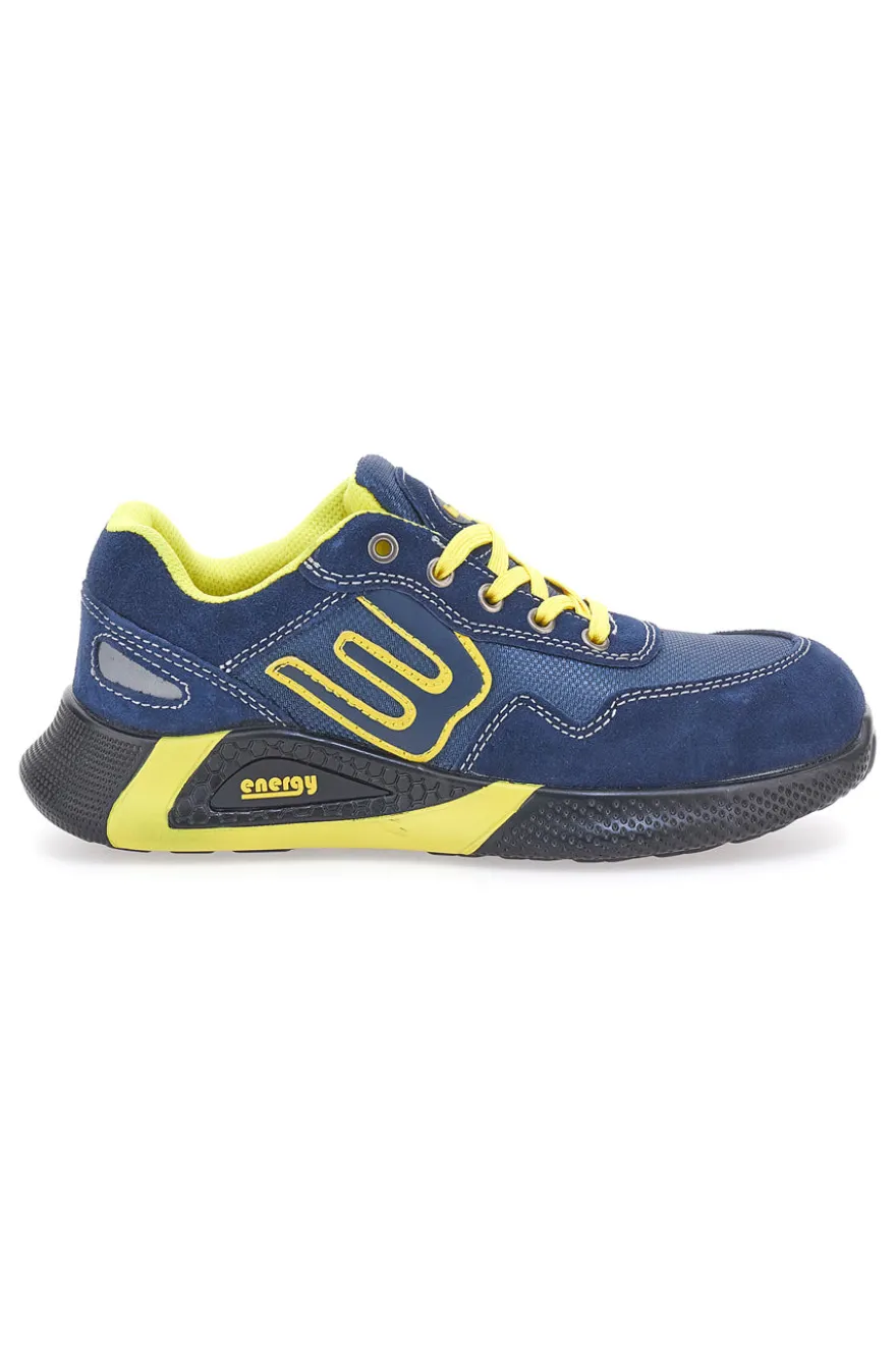Antinfortunistiche blu giallo in pelle Blue Star BS180 S1PS SR