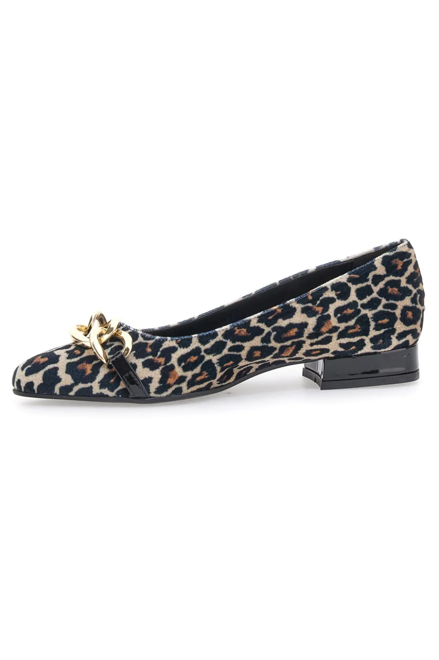Ballerine a Punta Pittarello Glam 3502 Nero Leopardato