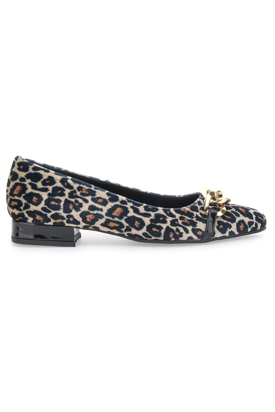 Ballerine a Punta Pittarello Glam 3502 Nero Leopardato