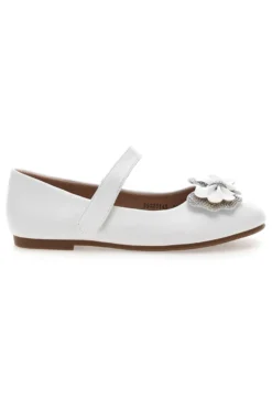 Ballerine Bianche con Cinturino e Fiocco a Fiore GRAZIE GIRL 39G2514S