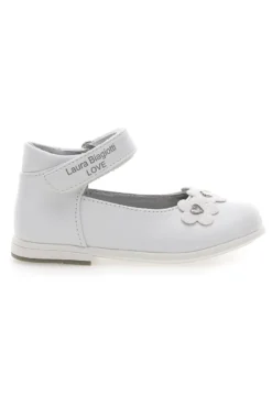 Ballerine Bianche Con Strappo In Velcro Laura Biagiotti AG16062