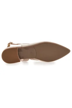 Ballerine Burro e Nude Con Cinturino Slingback Pittarello Couture 6011