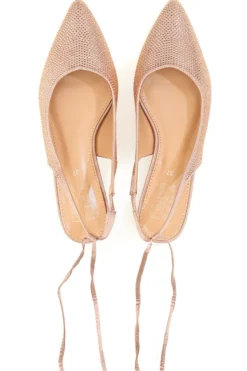 Ballerine Lace-Up Prima Riga 15990 Rosa Strass