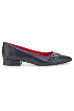 Ballerine Nere A Punta Con Cinturini Pittarello Glam 3668