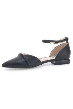 Ballerine Nere a Punta con Strass Neri Mariella Burani 51098