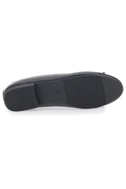 Ballerine nere con punta lucida e fiocco The First IDE1070