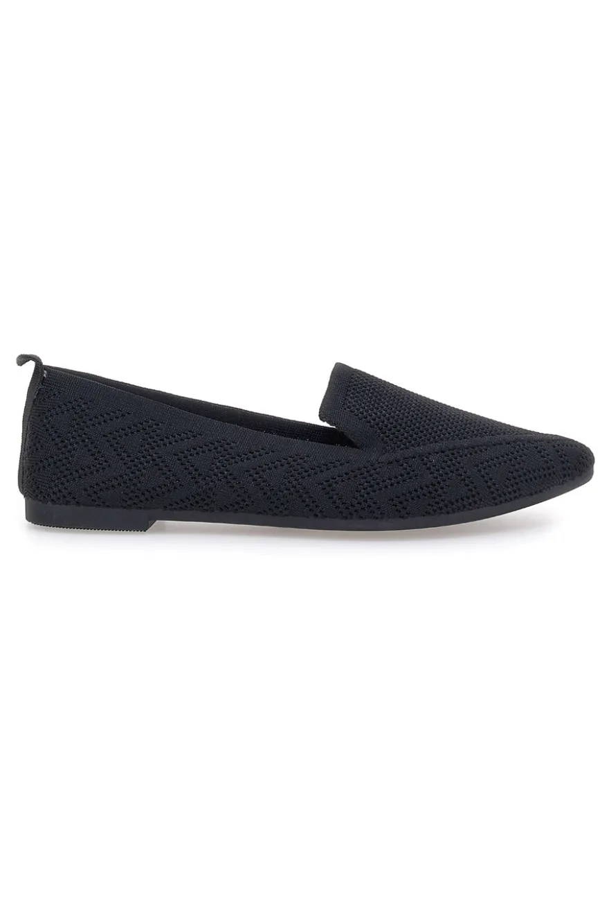 Ballerine nere in tessuto con soletta morbida The First PRE1