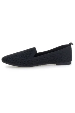 Ballerine nere in tessuto con soletta morbida The First PRE1