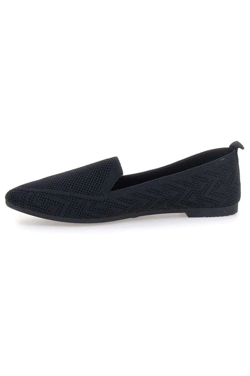 Ballerine nere in tessuto con soletta morbida The First PRE1