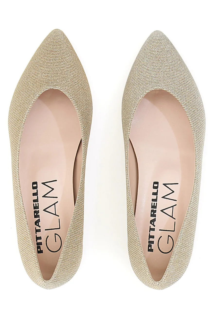 Ballerine Oro a Punta Pittarello Glam 3890