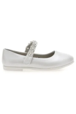 Ballerine perlate con cinturino floreale Grazie girl 392614S