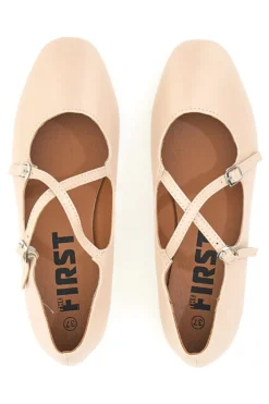 Ballerine rosa con cinturini The First IDEA02