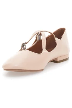 Ballerine rosa con cinturini The First IDEA02