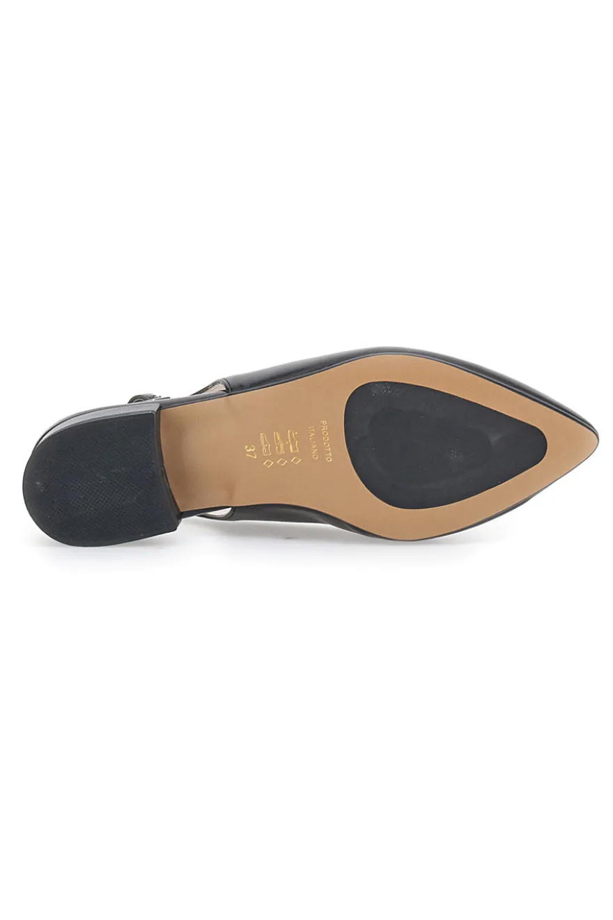 Ballerine Slingback Nere PITTARELLO GLAM 2883