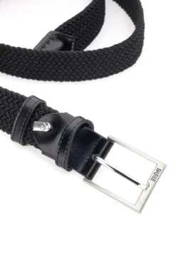 Basile BA1345/ELASTICO Schwarzer elastischer Flechtgürtel Einheitsgröße