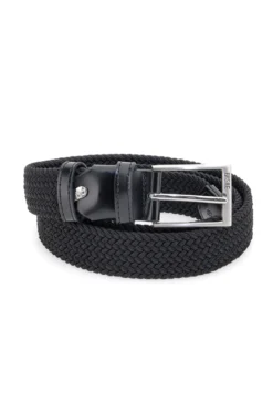 Basile BA1345/ELASTICO Schwarzer elastischer Flechtgürtel Einheitsgröße