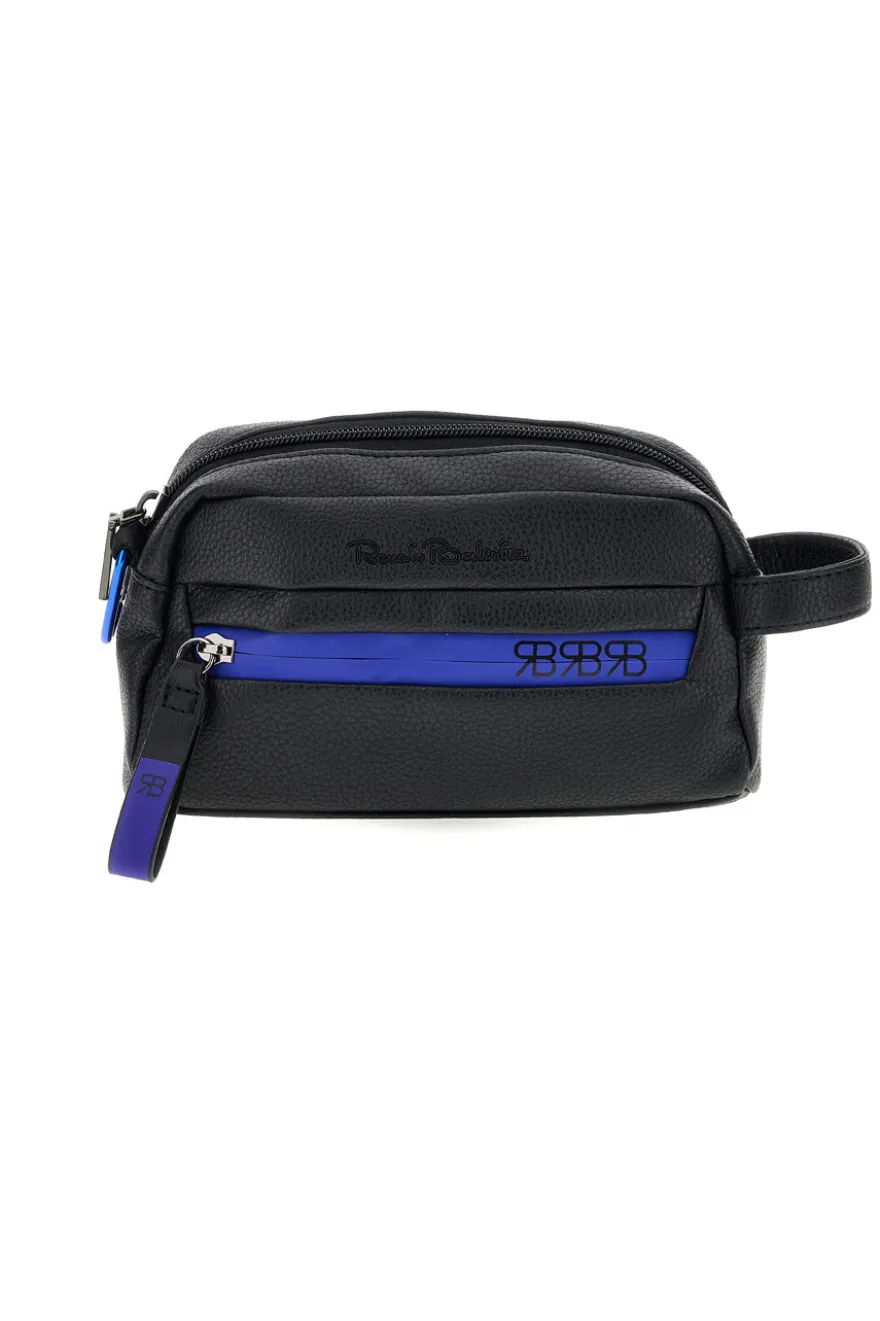 Beauty Case Nero con Dettaglio Blu Renato Balestra 62140/XS/SRBU6