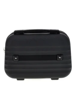 Beauty case nero rigido con tracolla Prima riga Pr194