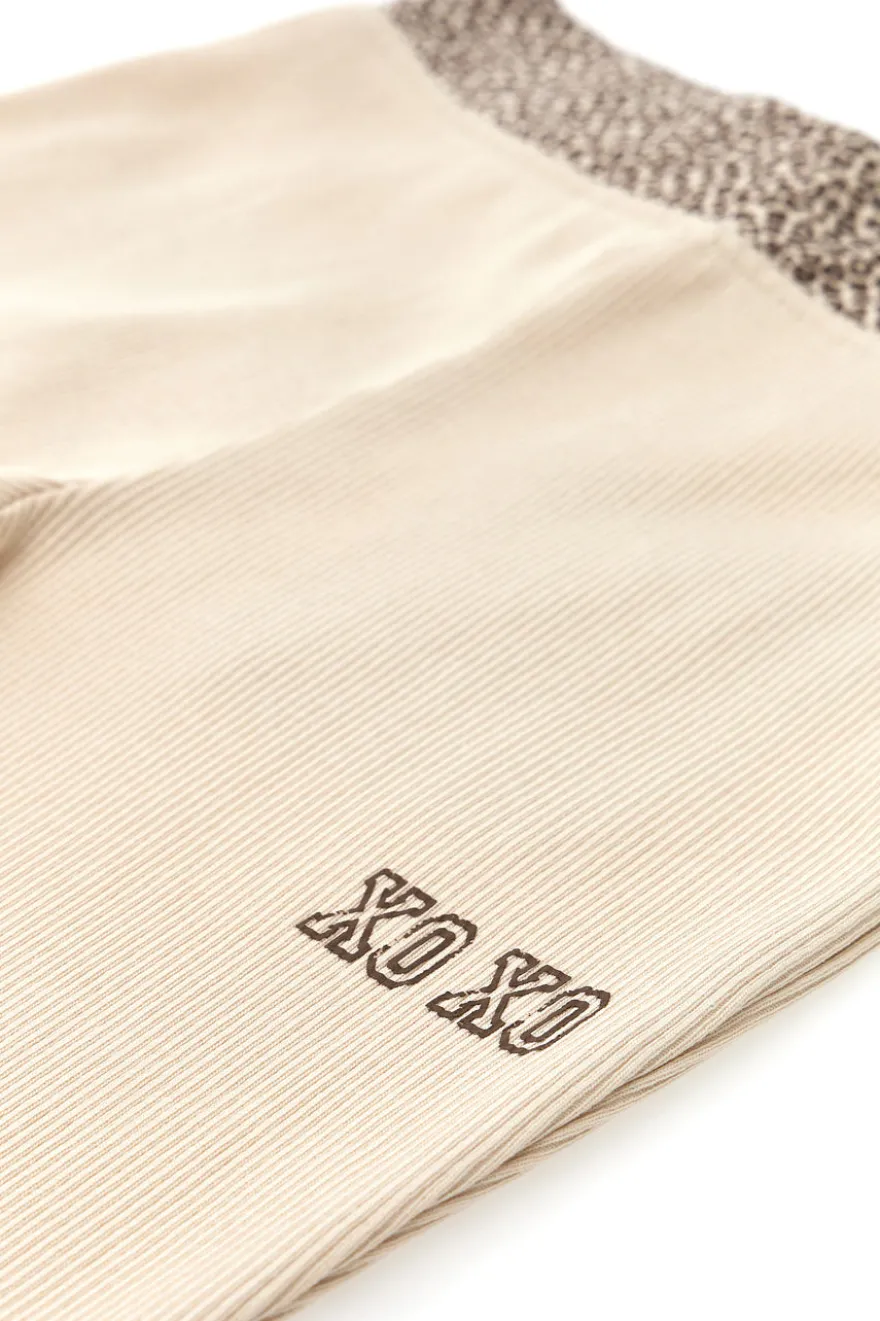 Beige Hose mit Animalprint PITT KIDS PT-KP-7006