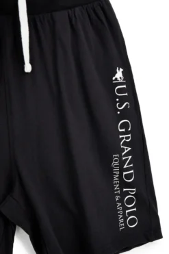 Bermuda nero in cotone U.s.grand polo US61713M