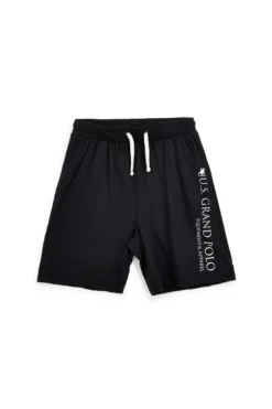 Bermuda nero in cotone U.s.grand polo US61713M