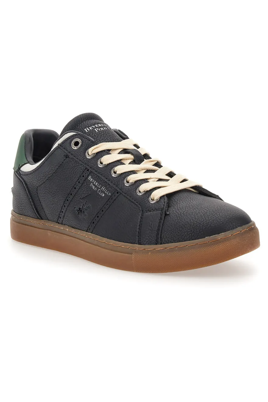 Beverly Hills Polo BHM525120 schwarze Sneakers mit Gummisohle