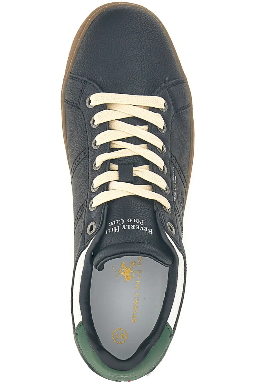Beverly Hills Polo BHM525120 schwarze Sneakers mit Gummisohle