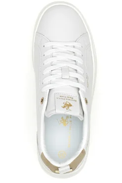 Beverly Hills Polo Club KELLE LTX Sneaker in Weiß mit goldenen Details