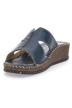Blaue Keilpantoffeln Pittarello 42047