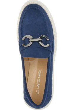 Blauer Wildleder-Mokassin Le Havre Paris 2300513