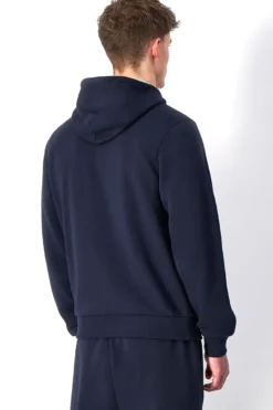 Blaues Sweatshirt mit Reißverschluss CHAMPION HOODED FULL ZIP
