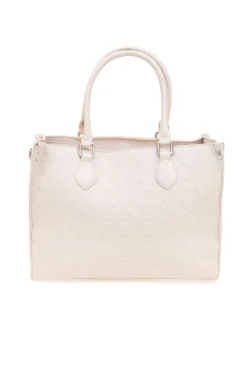 Borsa a mano beige con tracolla removibile Me & me 20499