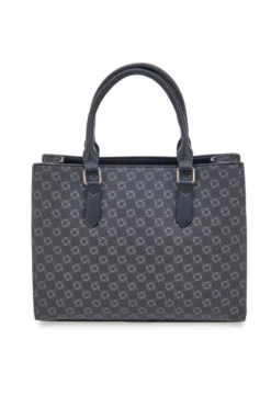 Borsa a Mano Nera Con Tracolla Rimovibile DOUBLE CHECK 18239-2