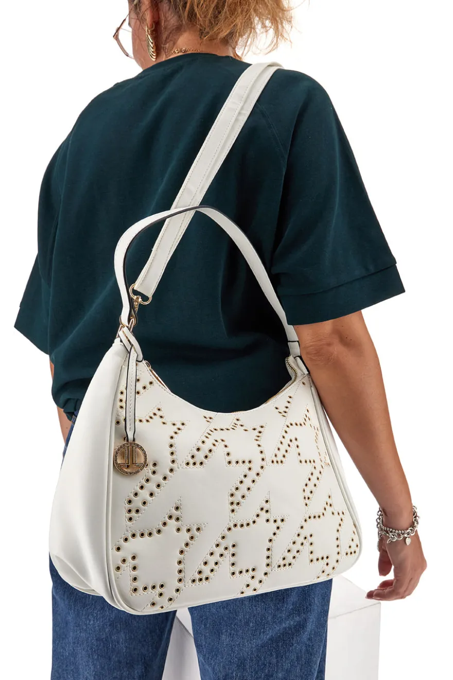 Borsa a Spalla Bianca Con Tracolla Lancetti Norvil 109-3