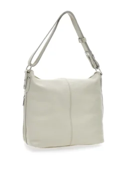 Borsa a spalla bianca in vera pelle New Bag 275
