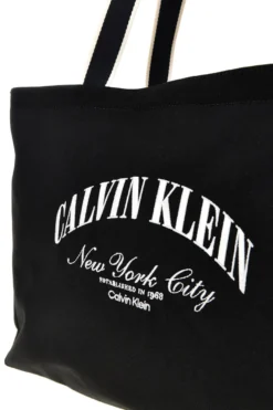 Borsa a spalla mare nera in tessuto Calvin klein 3348