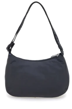 Borsa a spalla nera in tessuto con logo Tommy Jeans Shoulder Bag